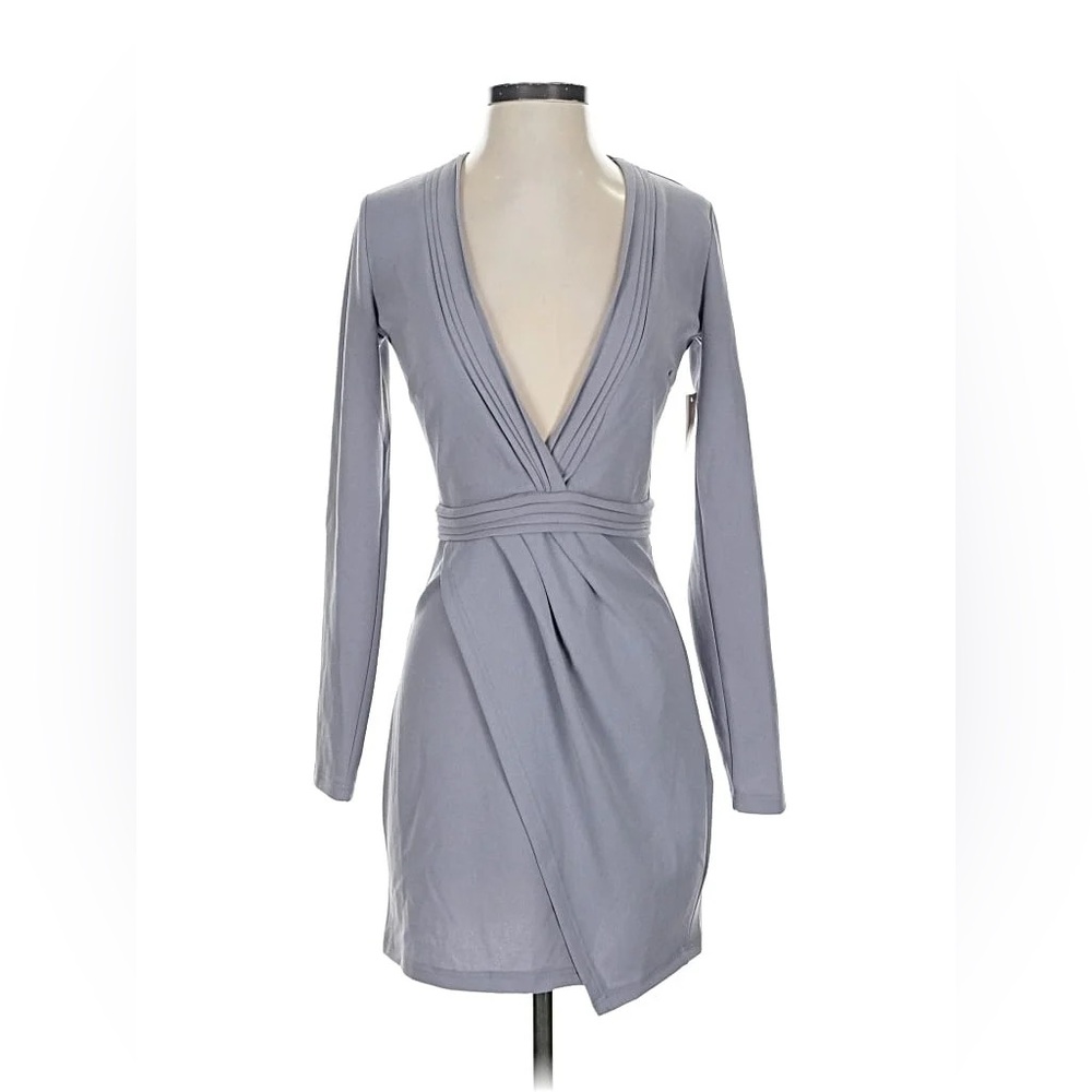 Tobi Charcoal Long Sleeve Dress